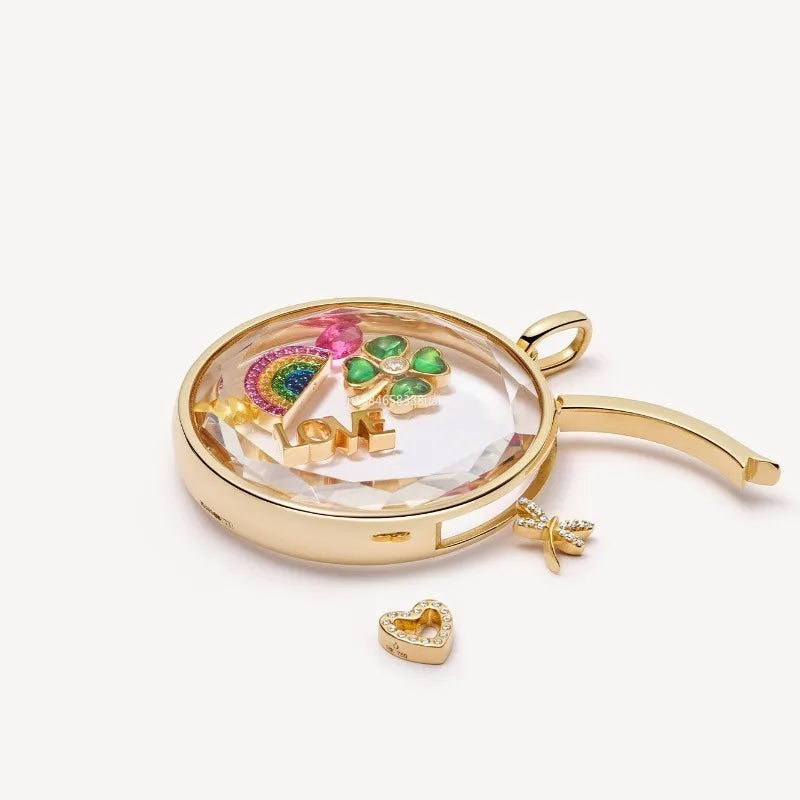 Golden Memories Locket Necklace