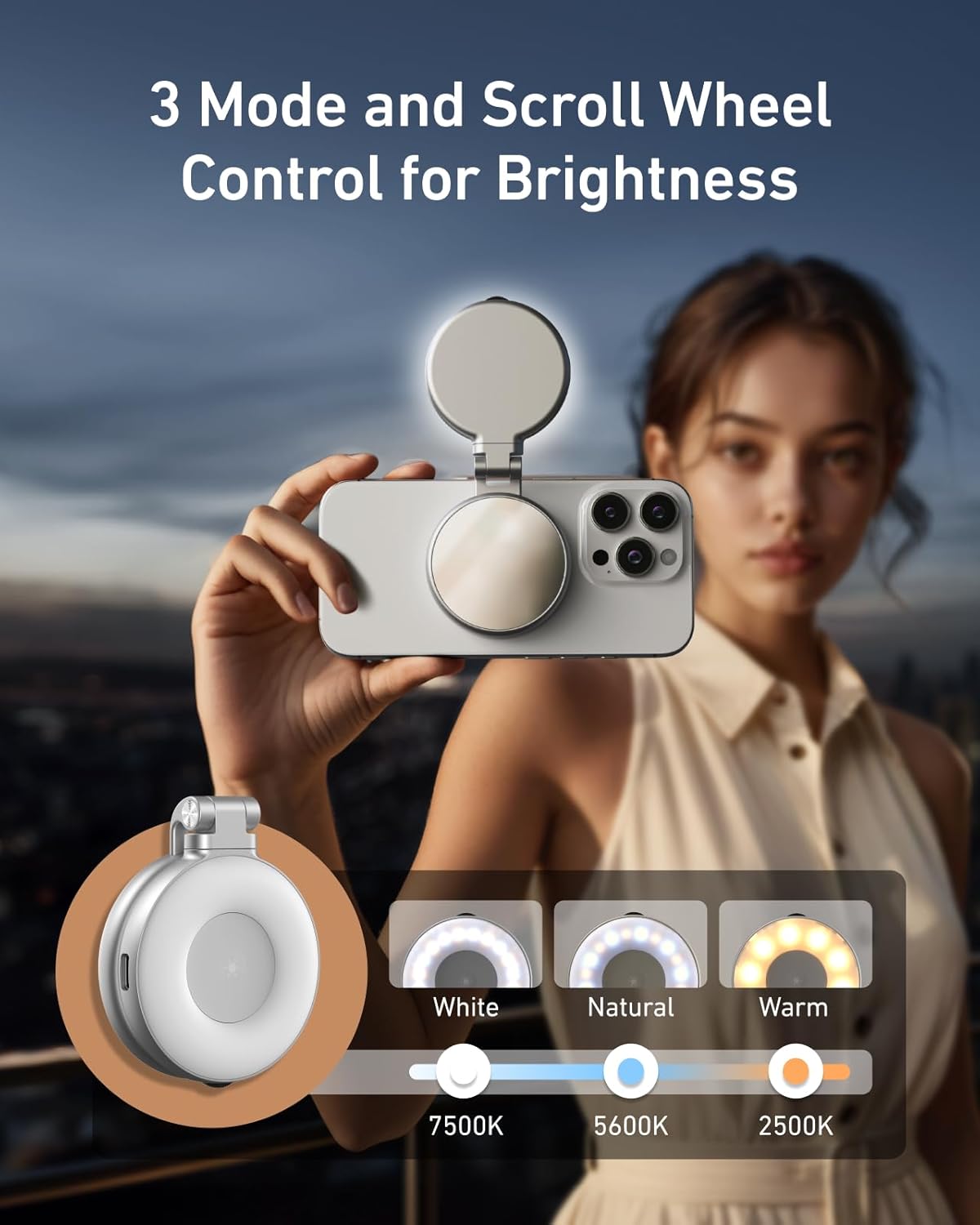 Magnetic Selfie Light Enhancer