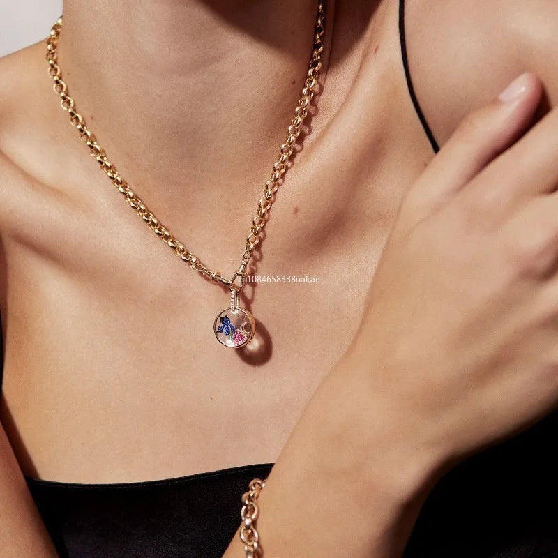 Golden Memories Locket Necklace