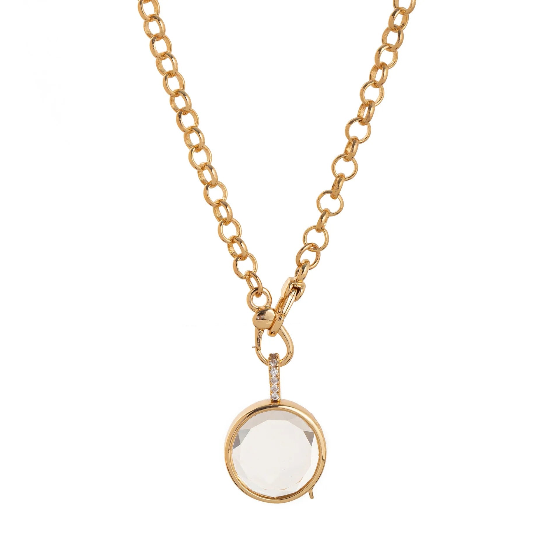 Golden Memories Locket Necklace