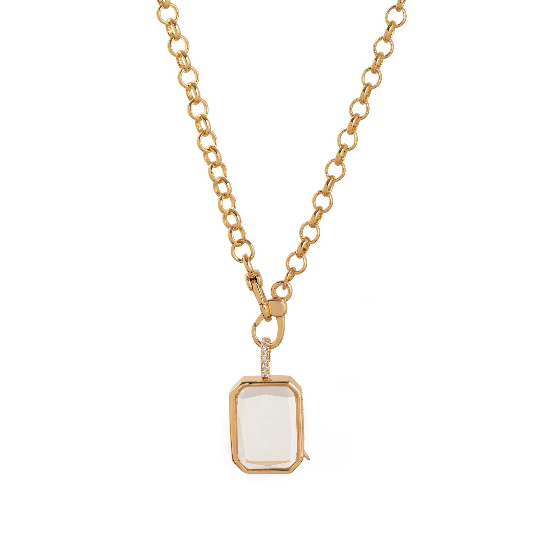 Golden Memories Locket Necklace