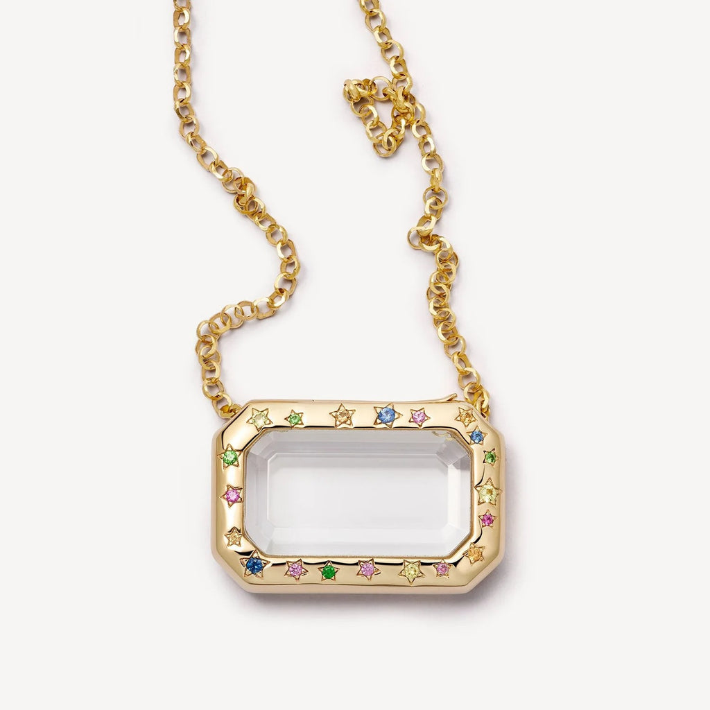 Golden Memories Locket Necklace